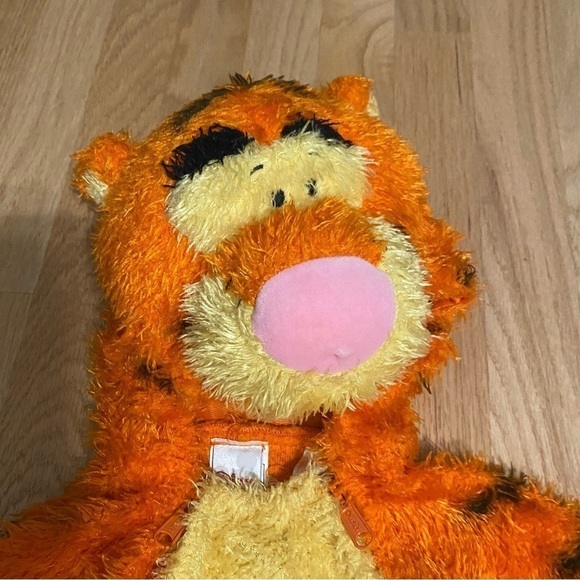 Disney Tigger Fuzzy Body Suit Costume 12 mos Orange Halloween Pooh Disney - Picture 6 of 7